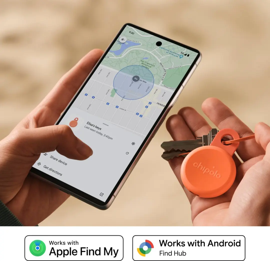 Chipolo LOOP Bluetooth Tracker - Coral