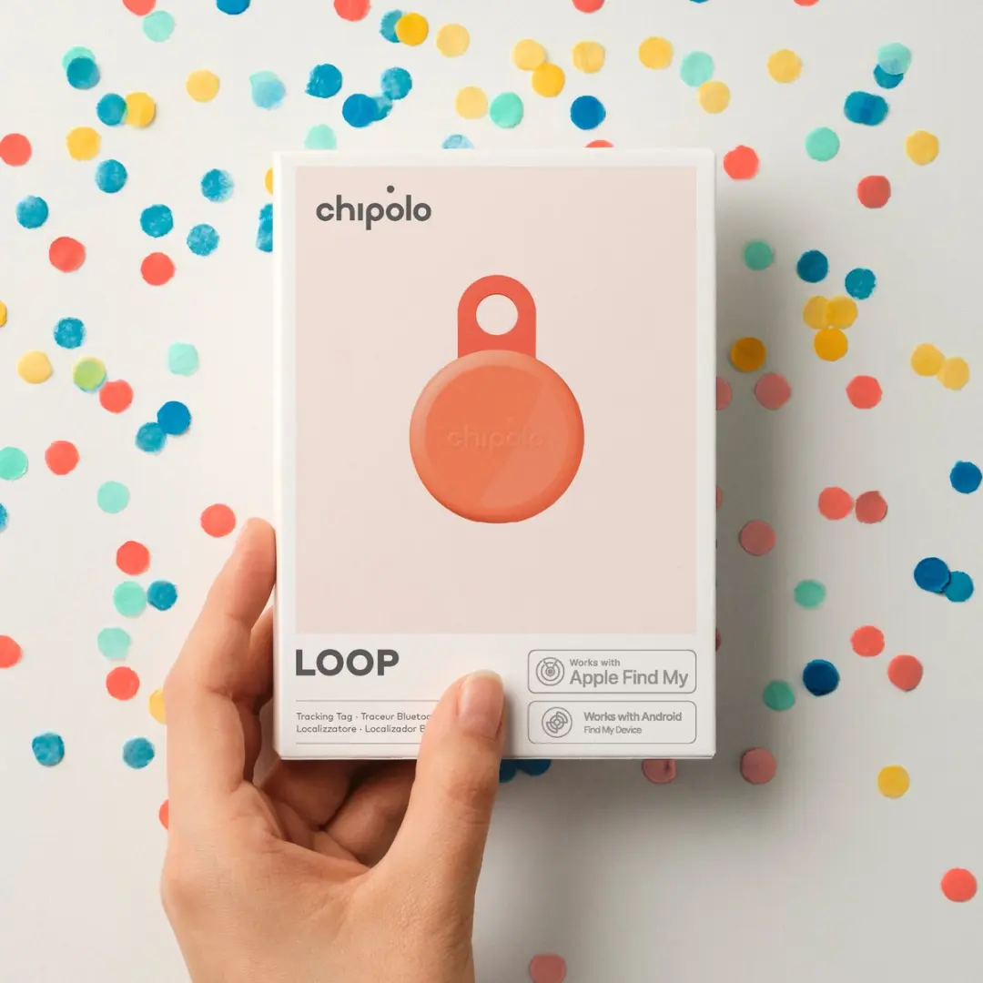 Chipolo LOOP Bluetooth Tracker - Coral