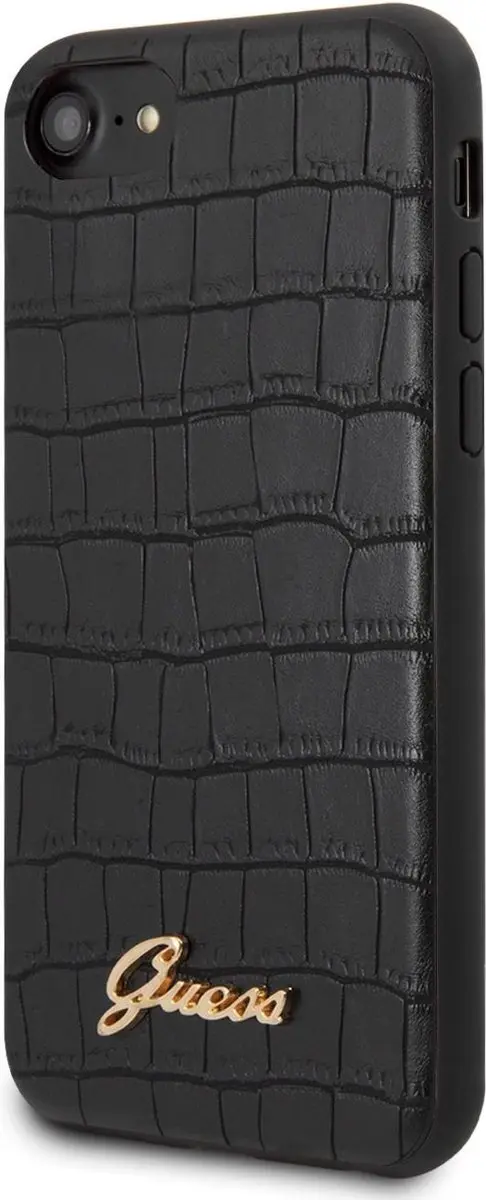 GUESS Croco Zwart iPhone Backcase - Kunstleer - afbeelding 6 van 6