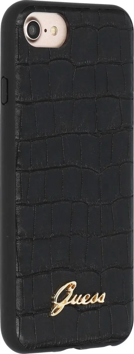 GUESS Croco Zwart iPhone Backcase - Kunstleer - afbeelding 3 van 6
