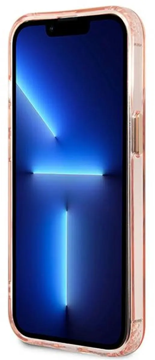 Guess iPhone 13 Pro Hoesje MagSafe GUE2226 - Roze/Goud