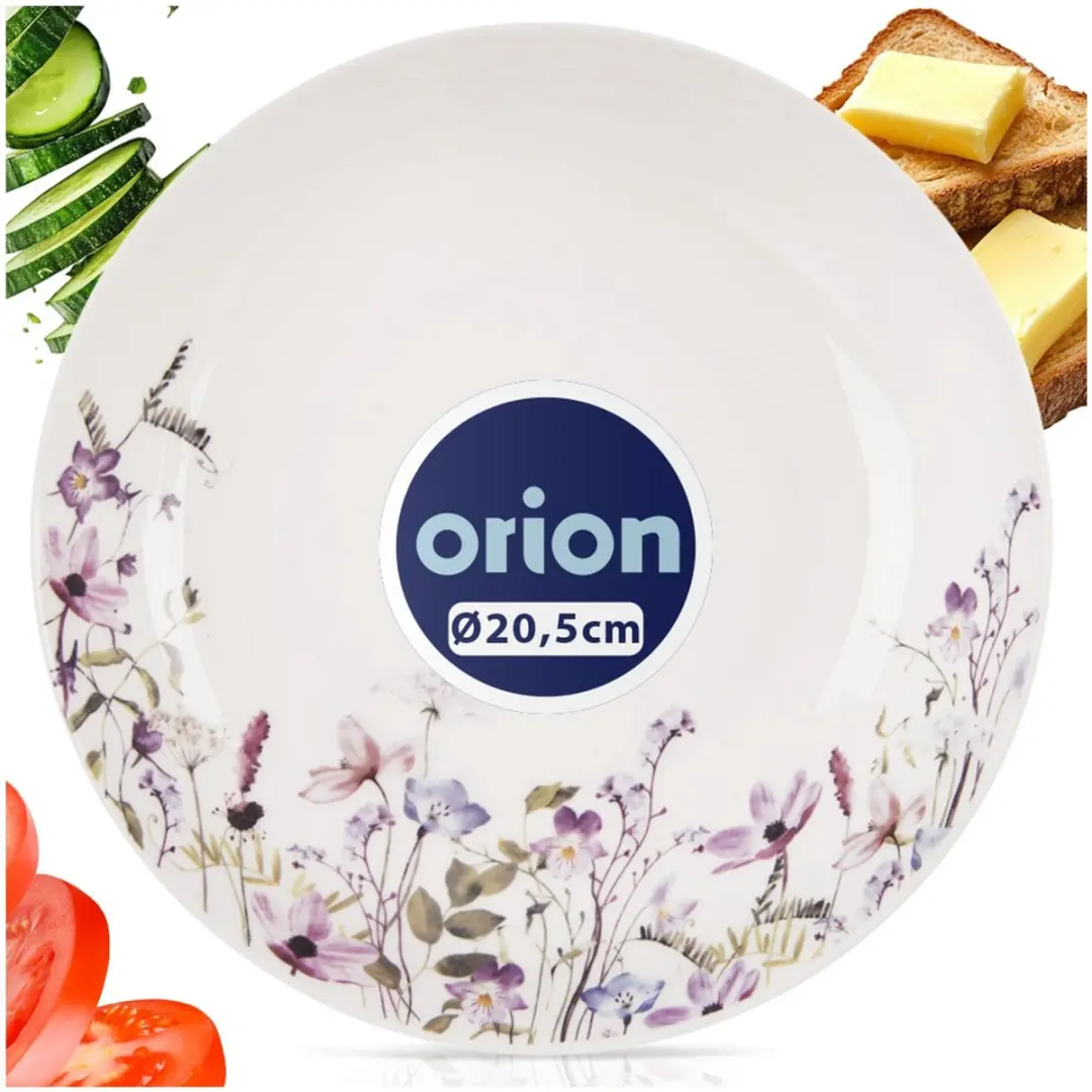 Orion Louka Diep Porseleinen Soepbord 20,5 cm - Bloemen - Multicolor