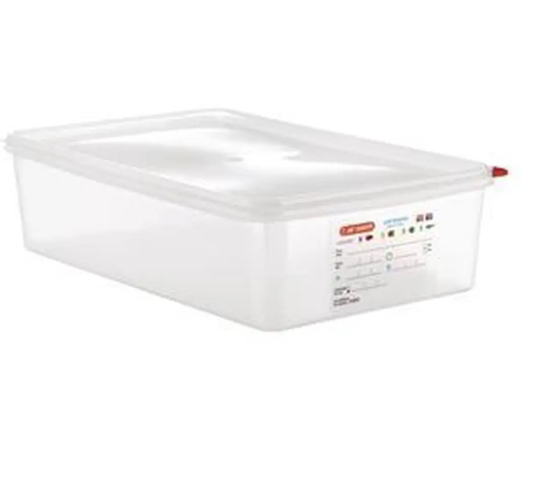 Araven GN1/1 Voedselcontainer 13,7L - 4 Stuks - Rood