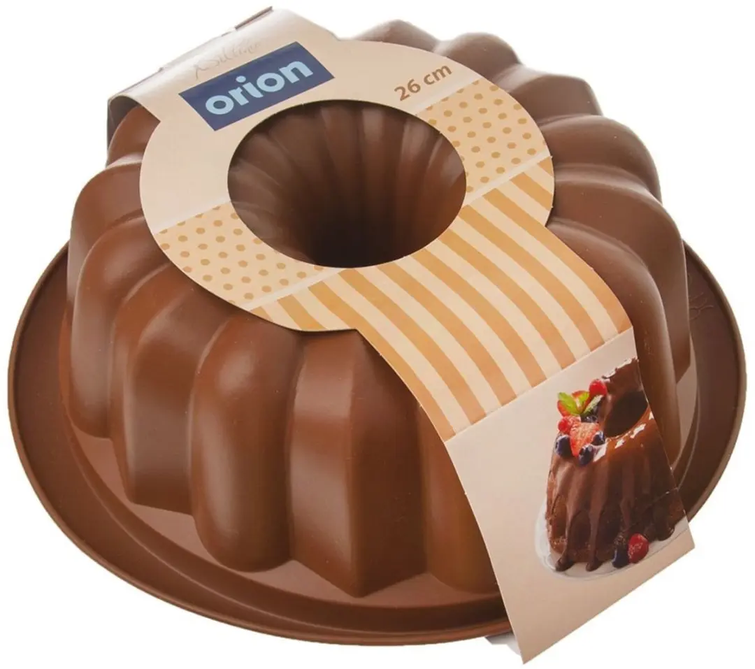 Orion Sillinie Siliconen Bakvorm 26cm - Rond - Bruin