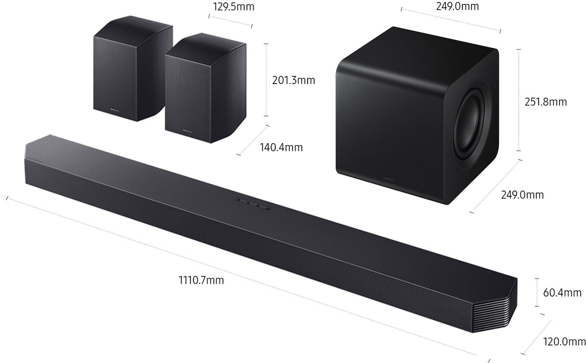 Samsung HW-Q930F/ZF soundbar luidspreker Zwart 9.1.4 kanalen 580 W