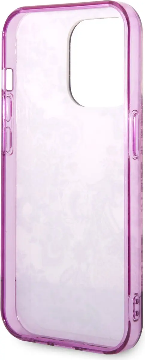 GUESS Toile de Jouy Back Case - iPhone 14 Pro Max - Fuchsia