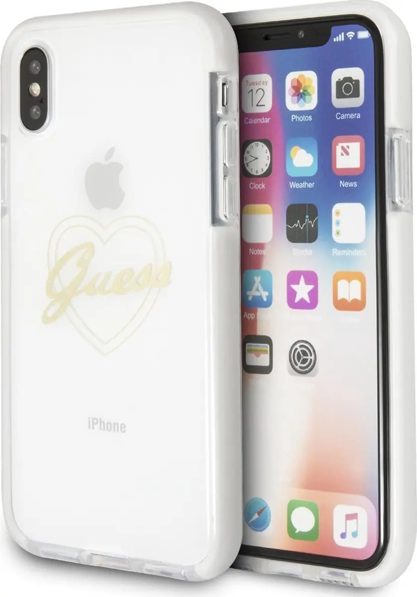 GUESS BUMP iPhone X Hoesje - Goud