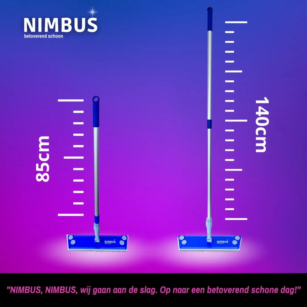 Nimbus XXL Vloerwisser 40cm - Blauw/grijs