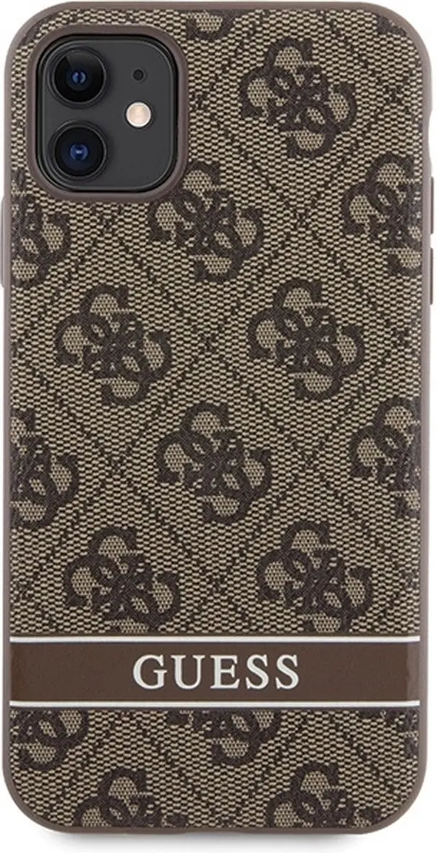 GUESS 4G Printed Stripe Back Case - iPhone 11/XR - Bruin