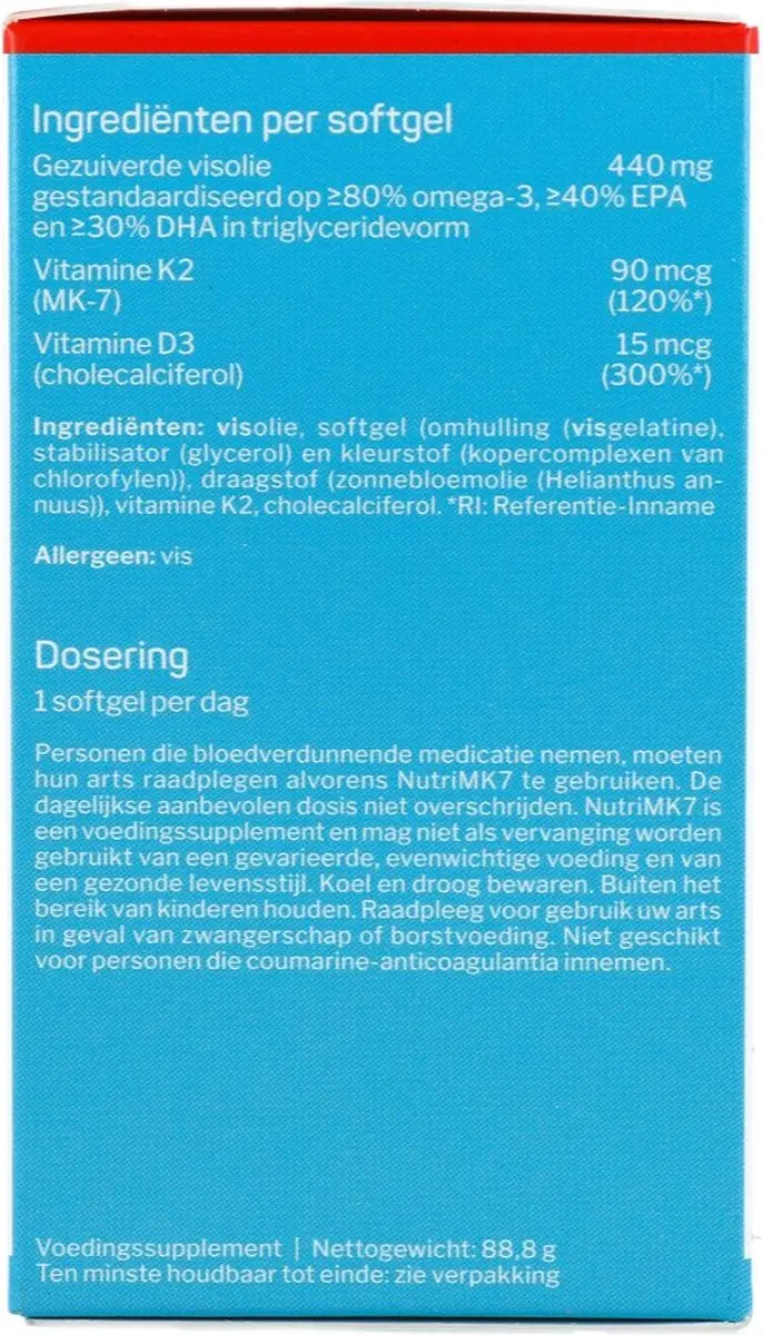 Nutrisan NutriMK7 Capsules - 120 Stuks
