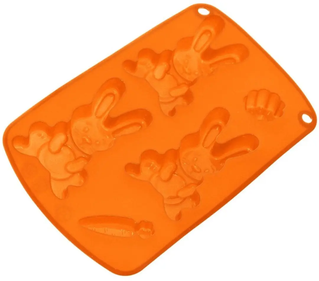 Orion Paasvorm Siliconen - 5 Stuks - Oranje/Bruin