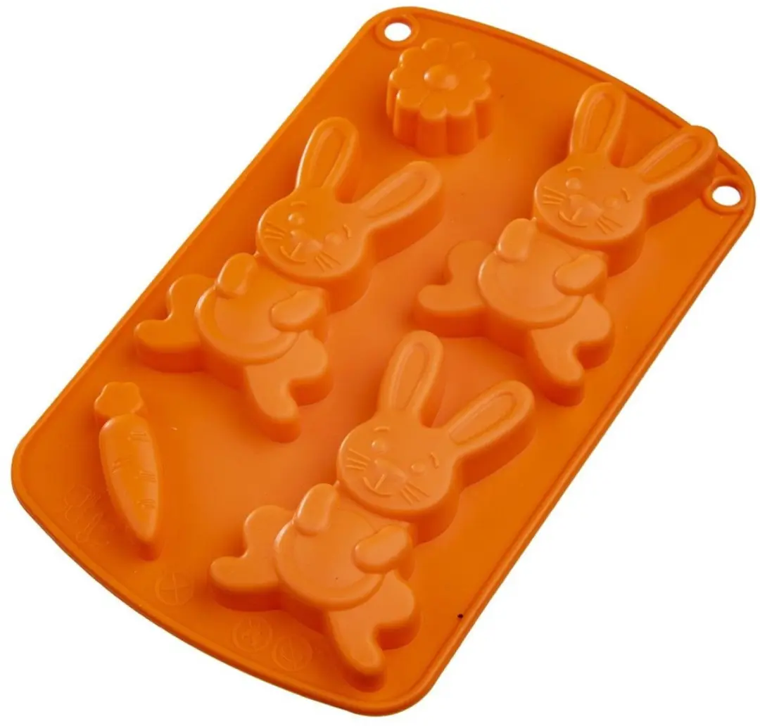 Orion Paasvorm Siliconen - 5 Stuks - Oranje/Bruin
