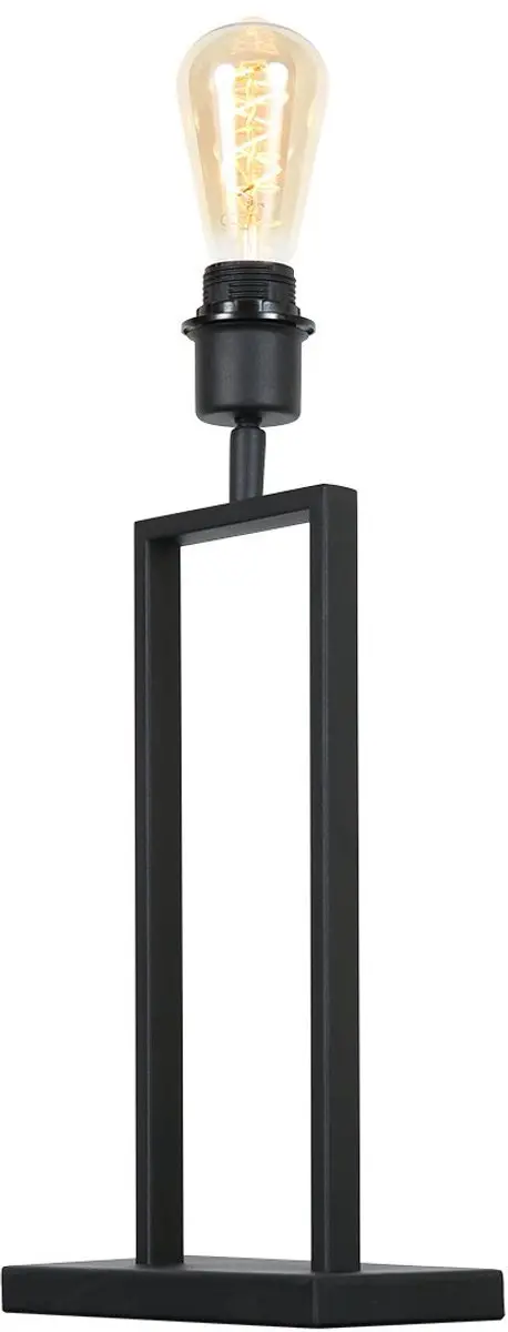 Steinhauer Stang 3863ZW Tafellamp - Blauwe kap 30cm - Zwart