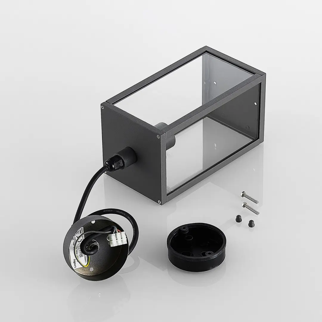 Lindby Hanglamp Buiten 1 Licht E27 Antraciet