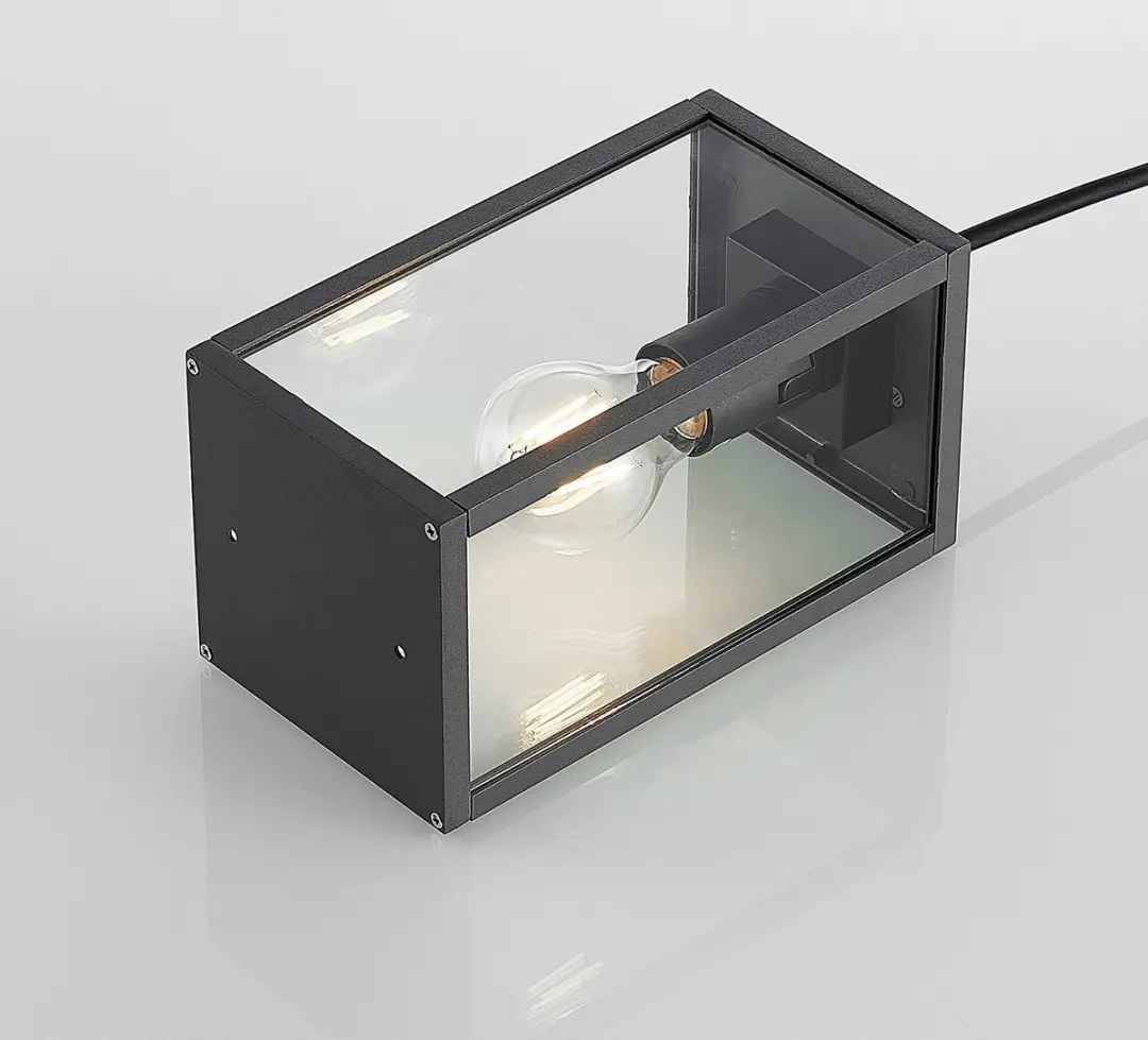 Lindby Hanglamp Buiten 1 Licht E27 Antraciet