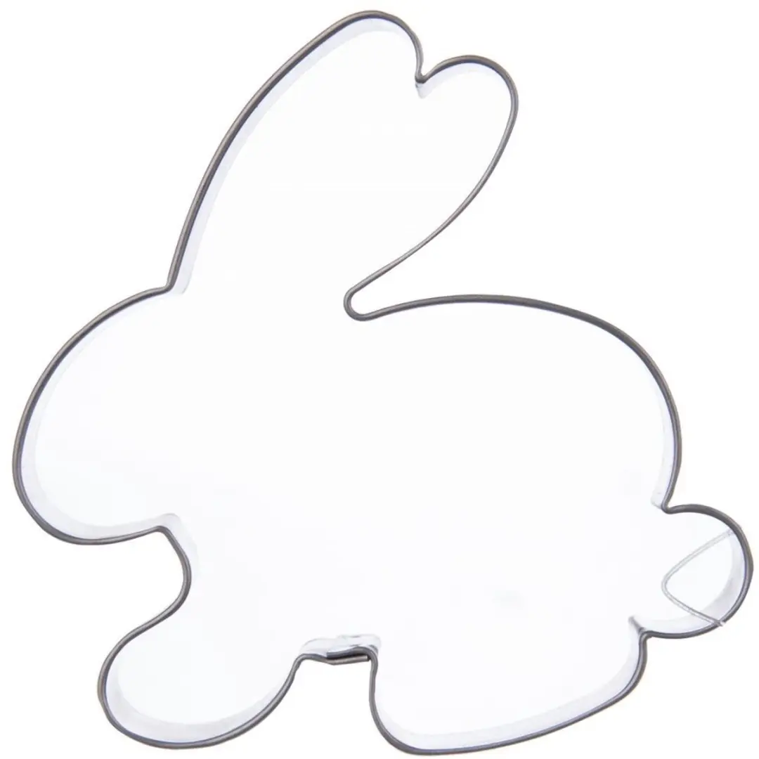 Orion Stalen Koekjesvormen - 3 Stuks - Paasfiguren Ø6cm - Zilver