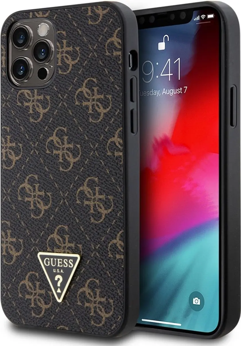 Guess 4G Triangle Logo Hoesje iPhone 12/12 Pro