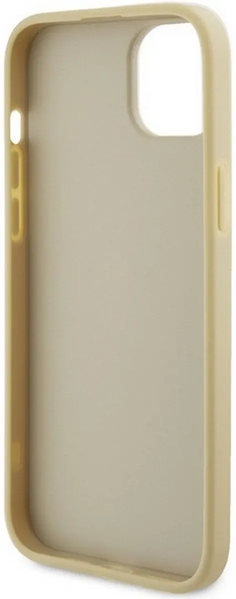 GUESS 4G Strass Metal Logo Back Case - iPhone 15 Plus - Goud