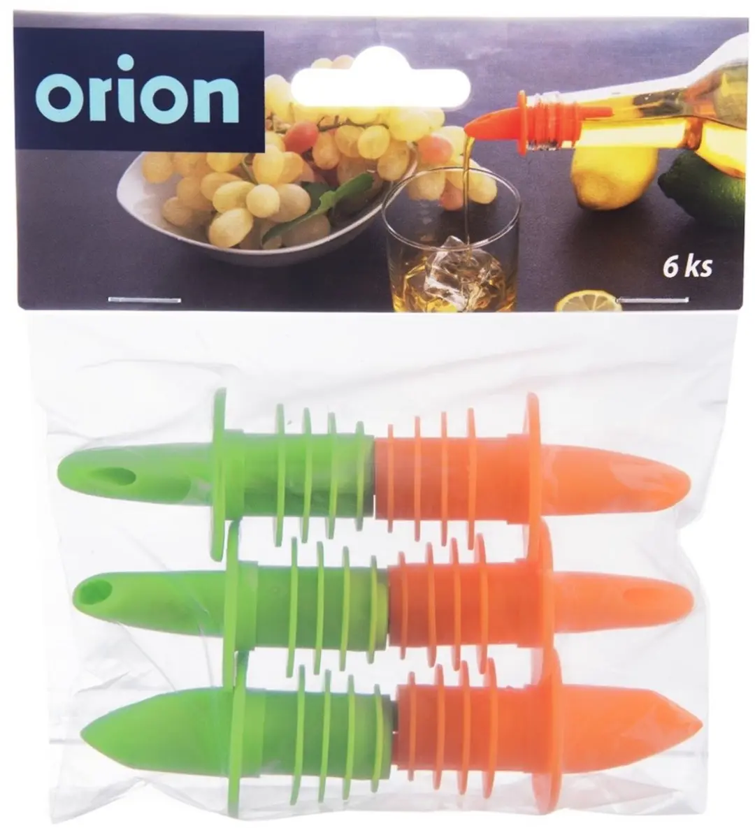 Orion Flesuitgieters Set - 6 Stuks Groen & Oranje