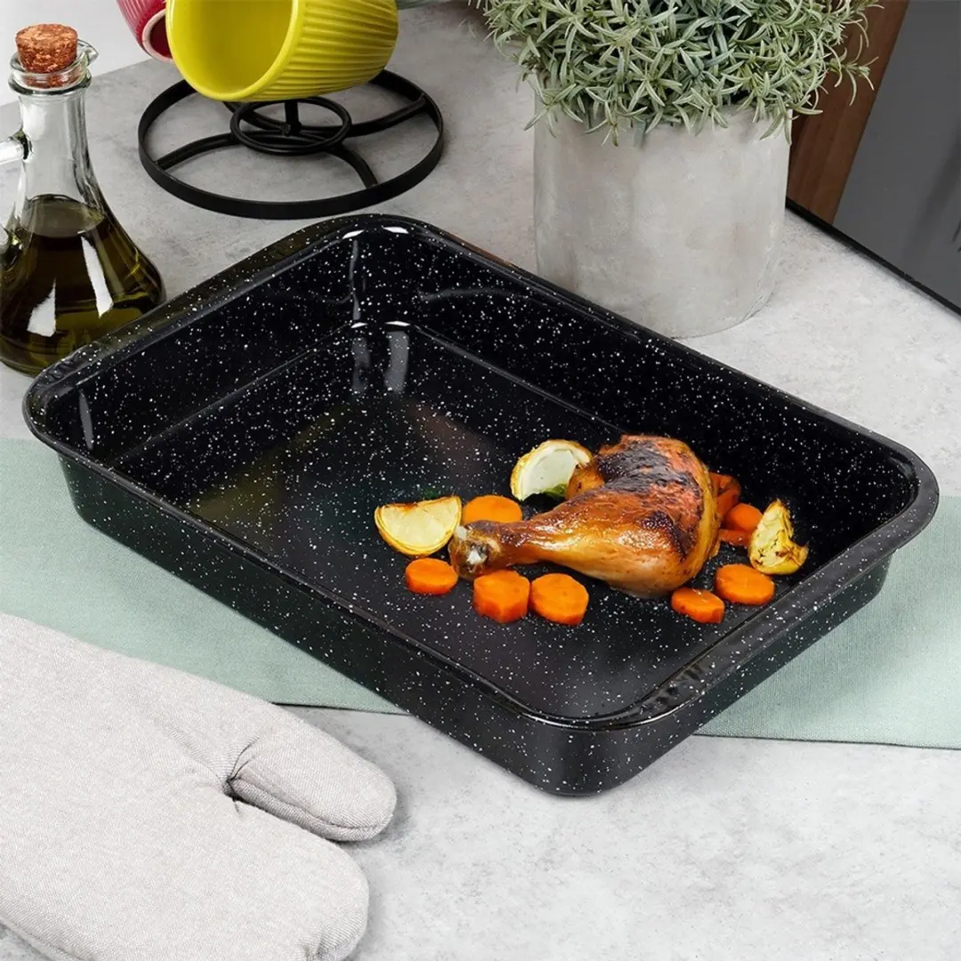 Orion Emaleren Braadpan 3L - Zwart