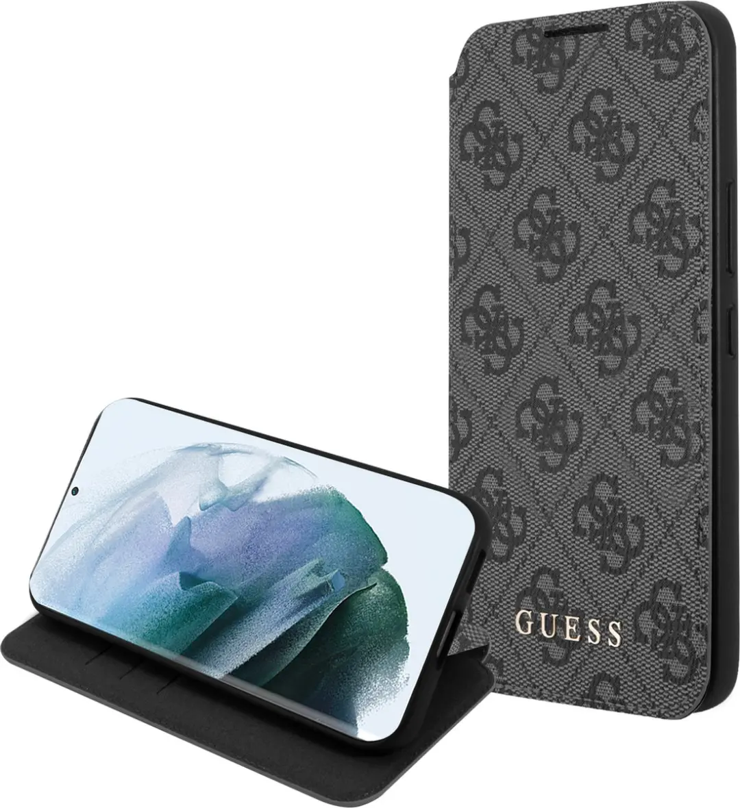 Guess Logo Boekmodel Hoesje Samsung Galaxy S22 Plus
