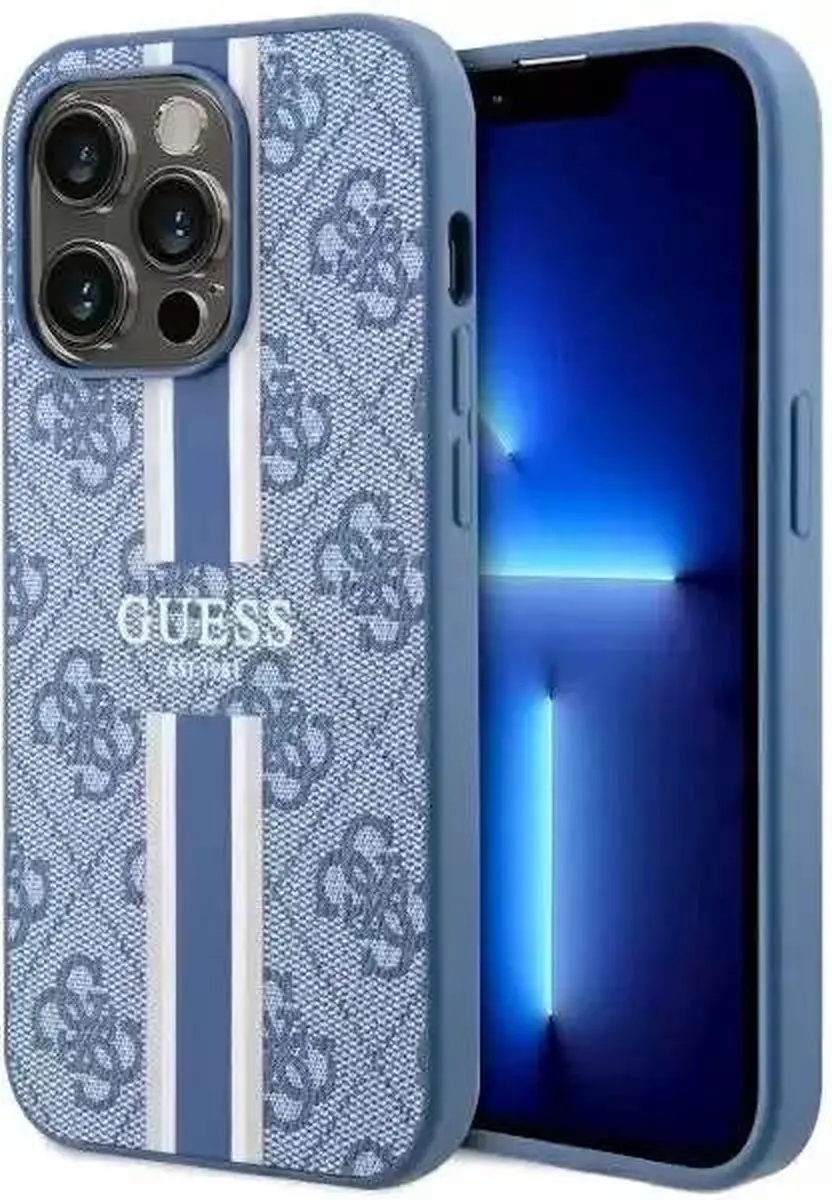 GUESS 4G Printed Stripe Back Case