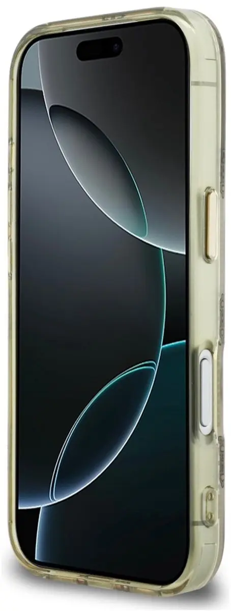 GUESS Hoesje iPhone 17 Pro - Peony Hot Stamp - MagSafe - Goud Beige - afbeelding 6 van 6