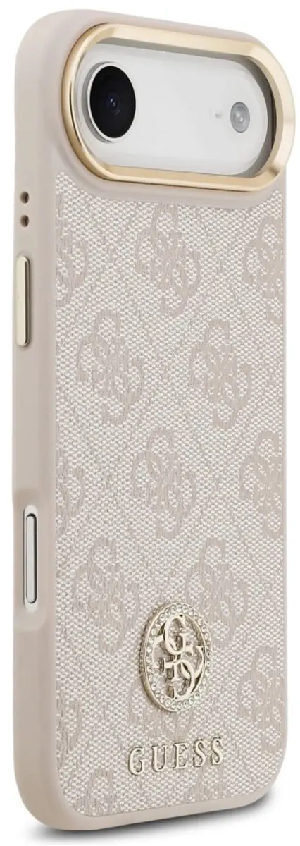 GUESS 4G Strass Logo MagSafe Hoesje - iPhone Air - Zwart