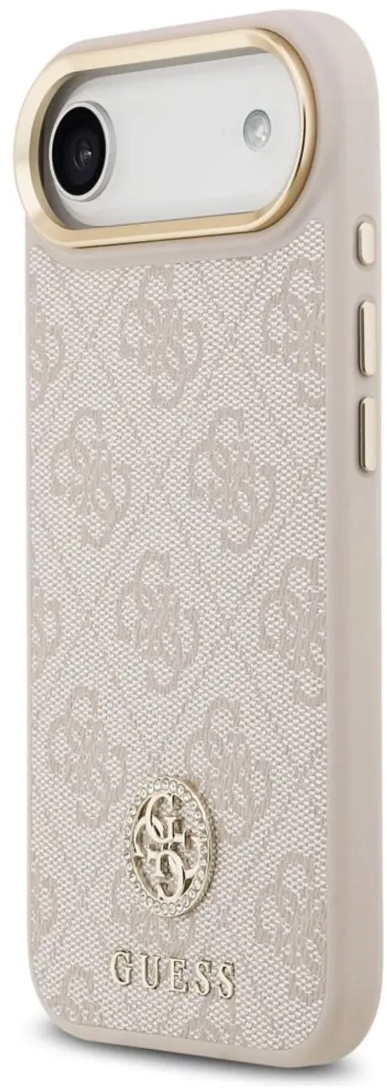 GUESS 4G Strass Logo MagSafe Hoesje - iPhone Air - Zwart