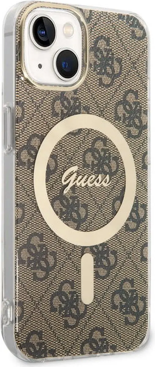 GUESS 4G MagSafe Back Case - iPhone 14 Plus - Bruin
