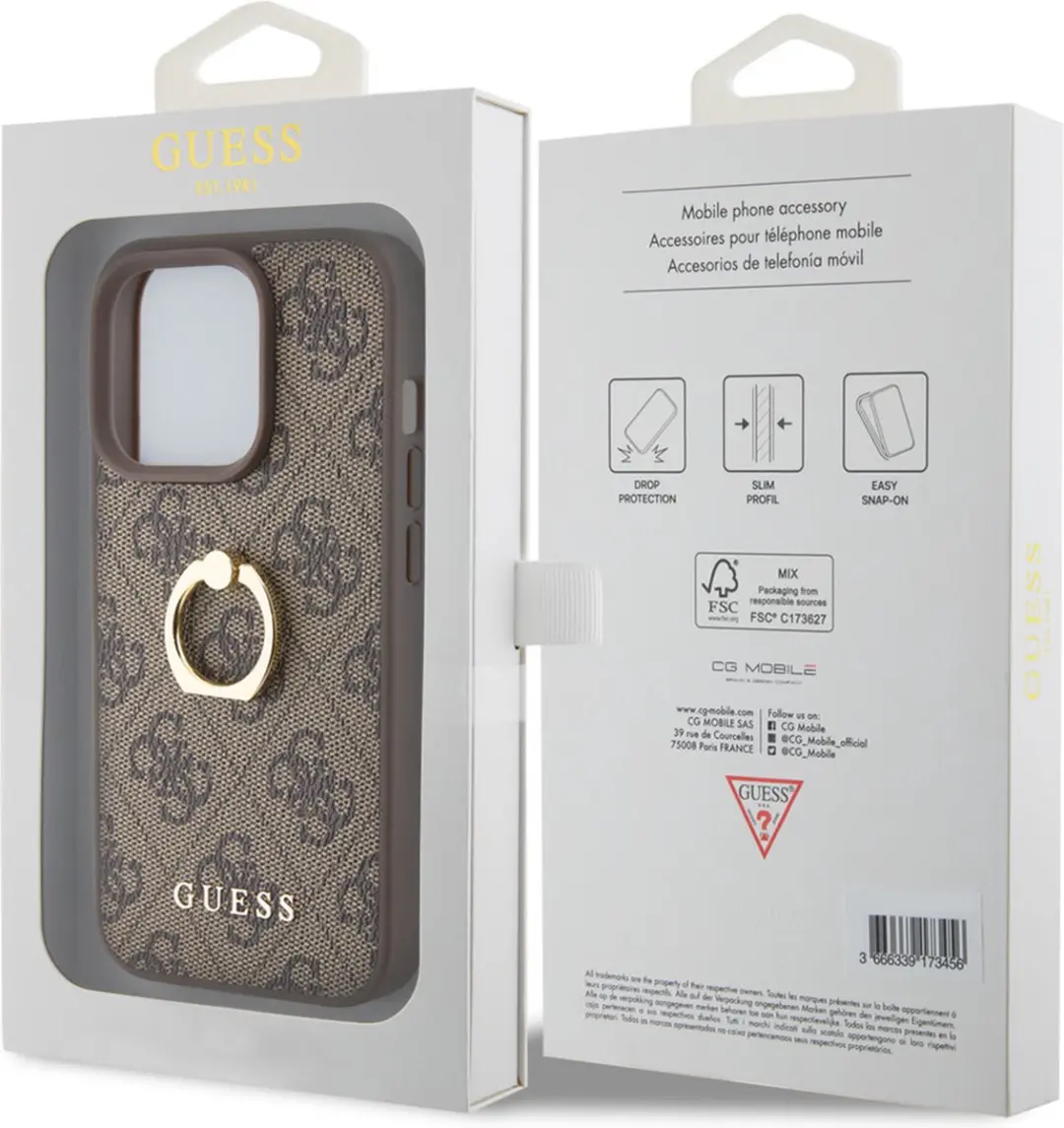 GUESS iPhone 15 Pro Hardcase - Bruin
