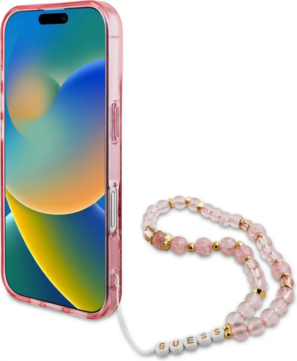 GUESS IML Flowers Case MagSafe iPhone 16 - Roze - afbeelding 6 van 6