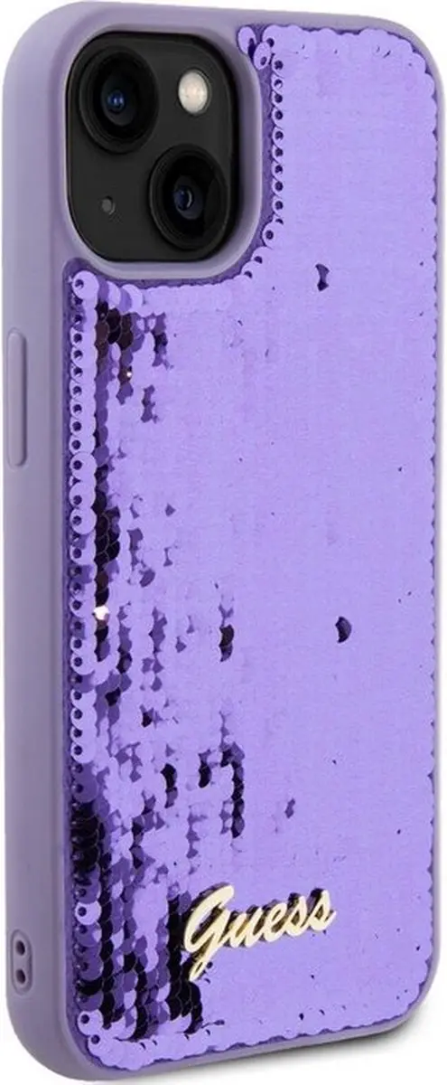 GUESS Sequins Back Case Paars - Apple iPhone 13