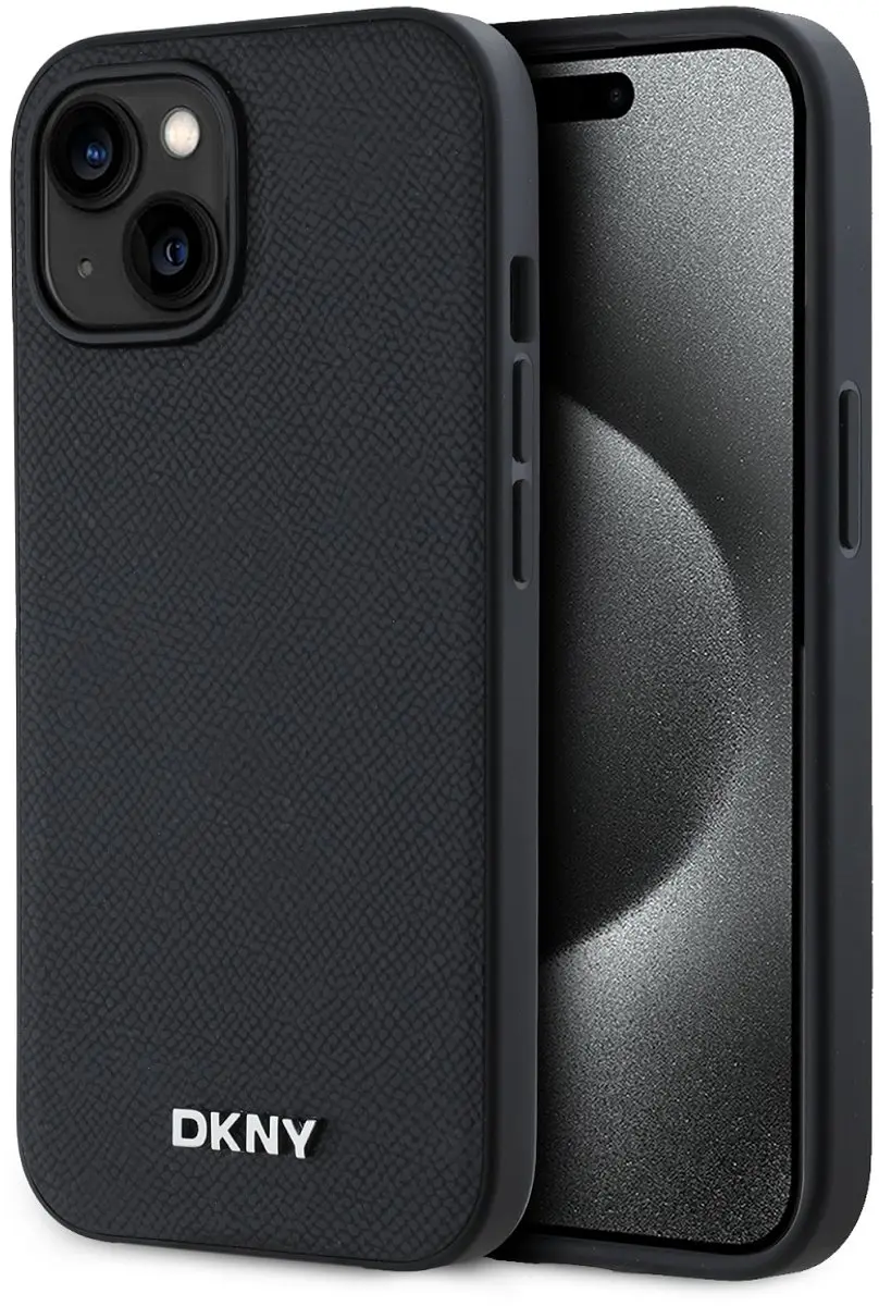 DKNY Hoesje iPhone 14 MagSafe - Zwart DKHMP14SPGHLMK