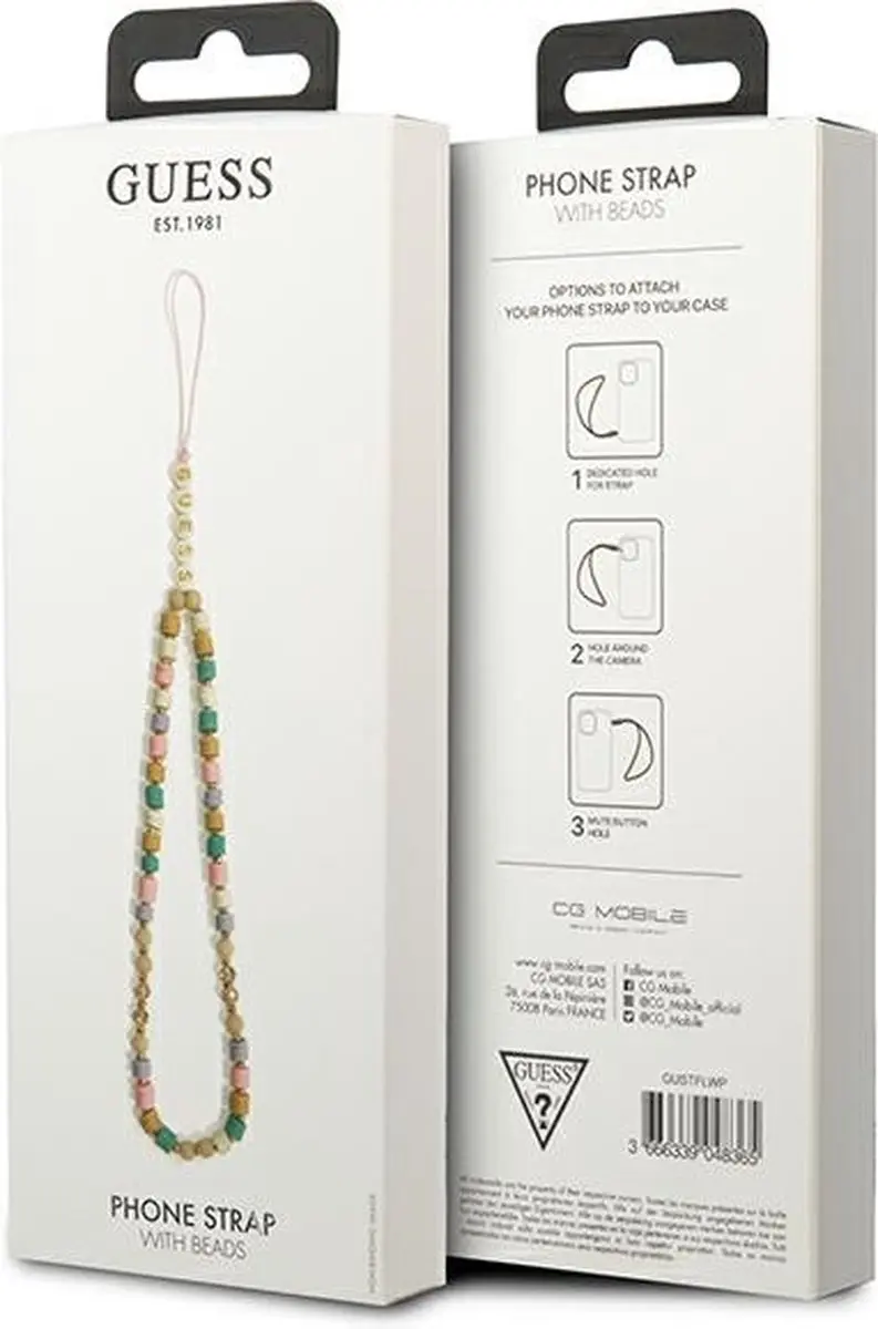 Guess Heishi Beads Telefoonkoord - Roze - afbeelding 2 van 3