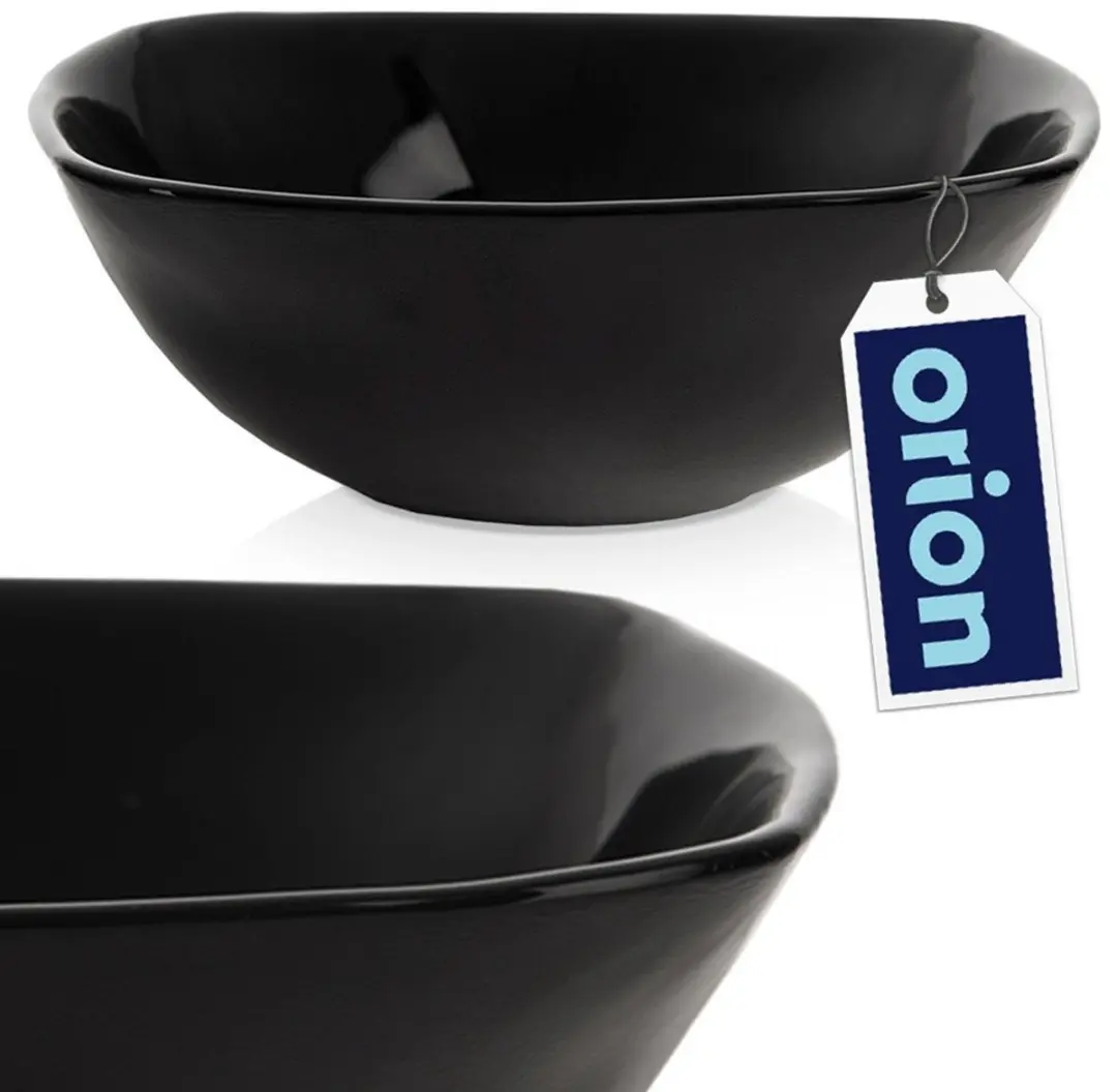 Orion Luna Serie Zwart Glazen Kommetje 190ml
