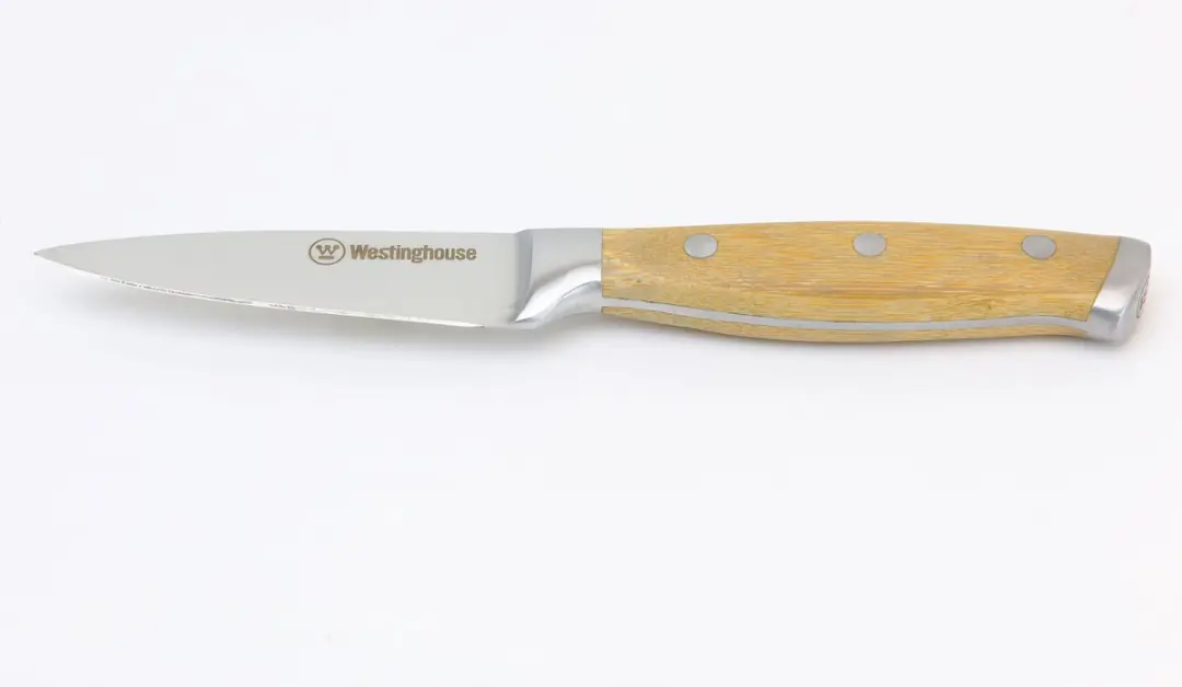 Westinghouse Koksmes 8cm - RVS - Bamboe Handvat