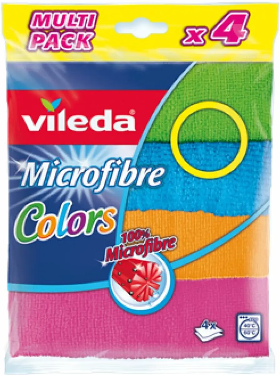 Vileda Microvezeldoeken Colors - 40 Stuks (10x4)