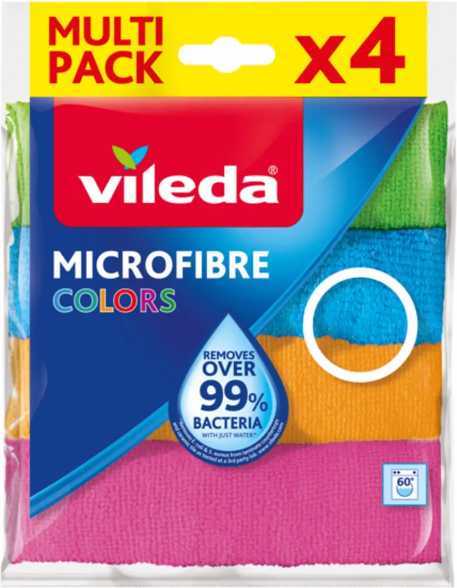 Vileda Microvezeldoeken Colors - 40 Stuks (10x4)