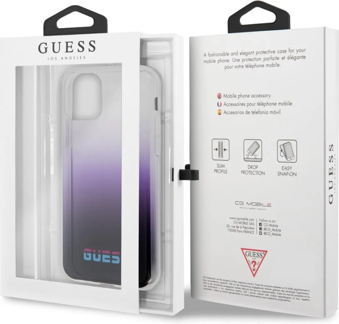 GUESS iPhone 11 Hoesje GUHCN61DGCPI - Paars - afbeelding 6 van 6
