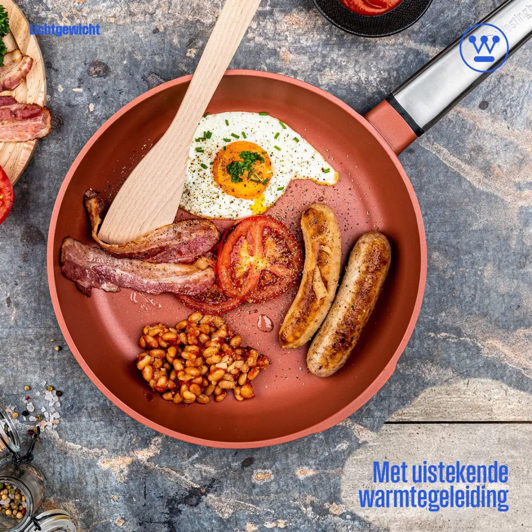 Westinghouse Performance Koekenpan 24cm - Inductie - Rood
