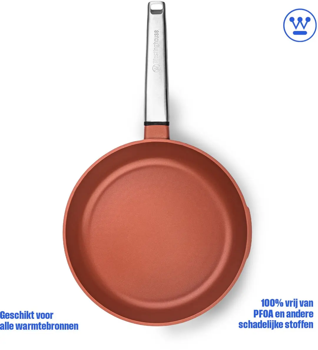 Westinghouse Performance Koekenpan 24cm - Inductie - Rood