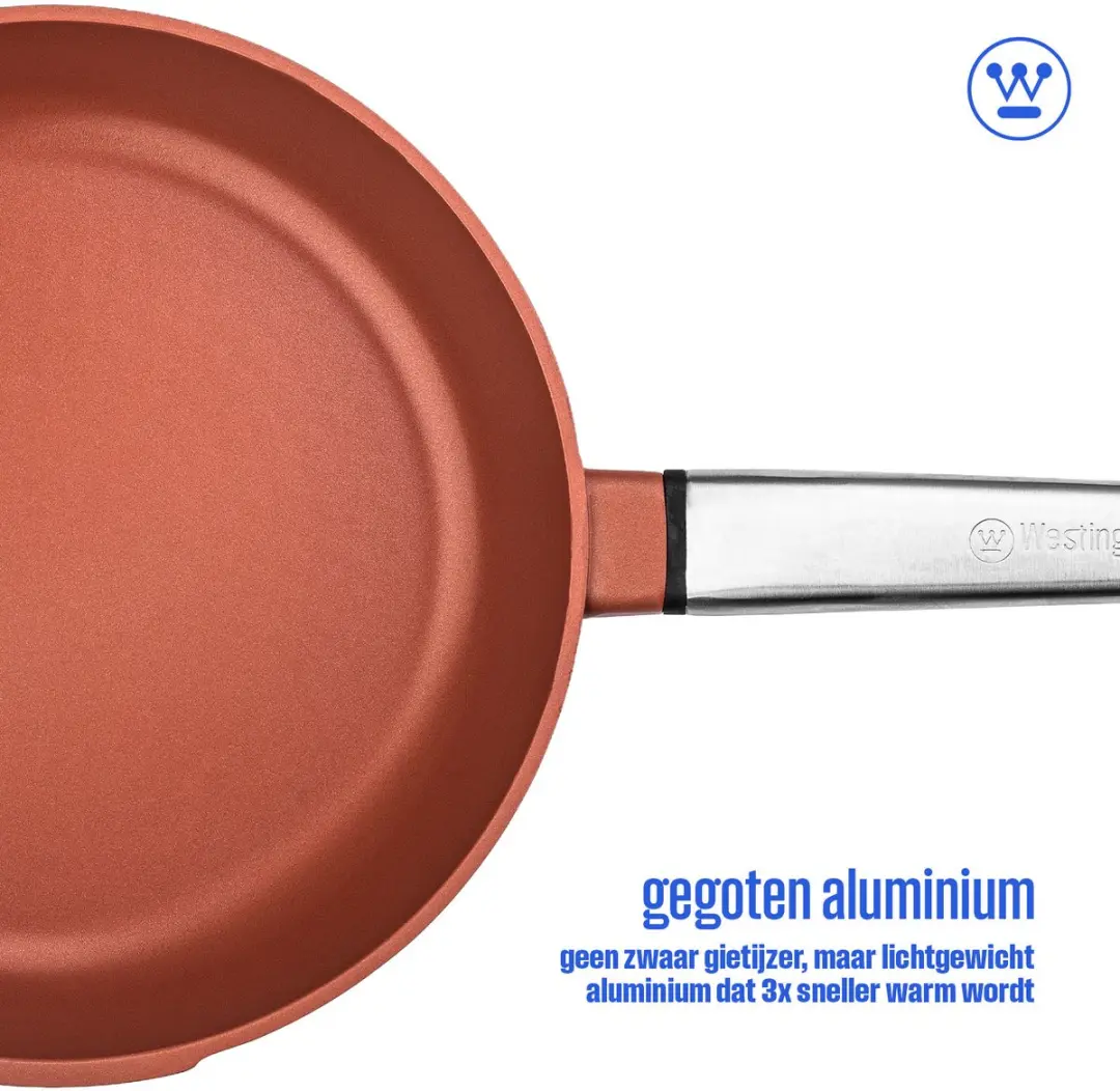 Westinghouse Performance Koekenpan 24cm - Inductie - Rood