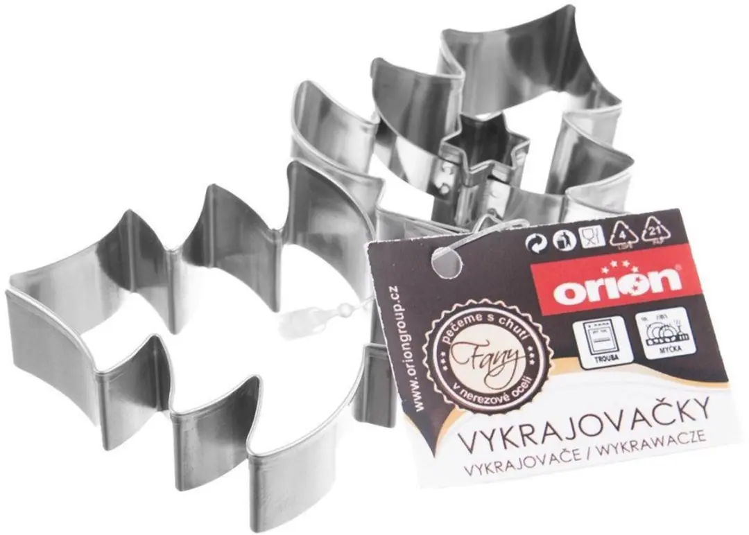 Orion RVS Kerstboom Koekjesvorm - Set van 2