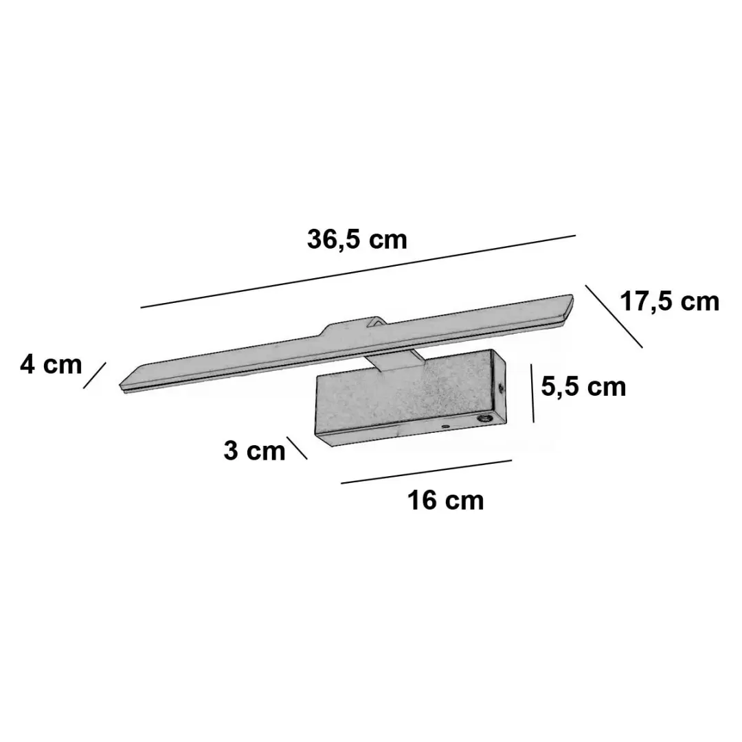 Freelight Dali L Wandlamp 12W - Zwart
