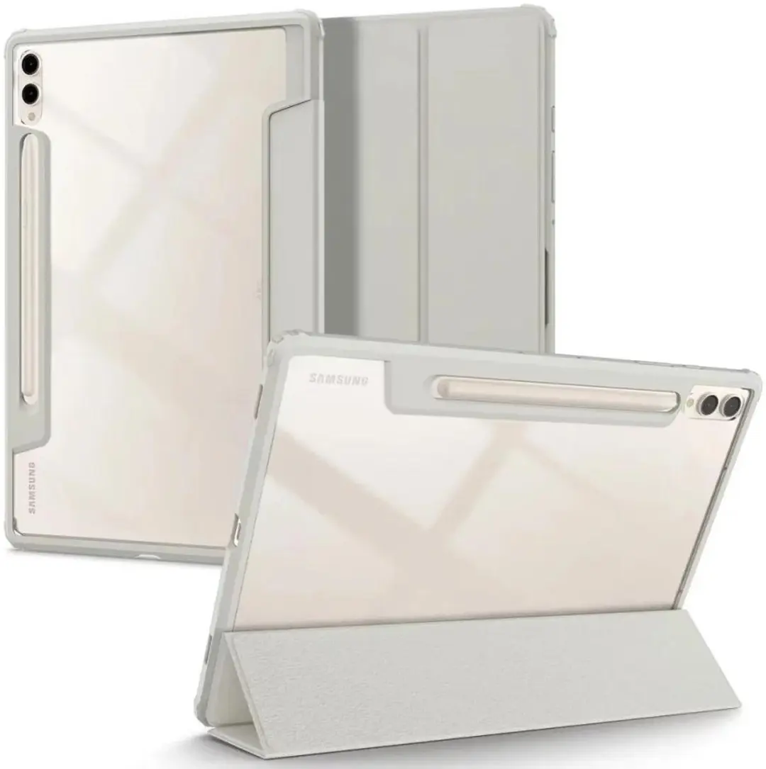 Spigen Ultra Hybrid ACS06836 Tablethoes - Samsung Galaxy Tab S9 Plus - Grijs