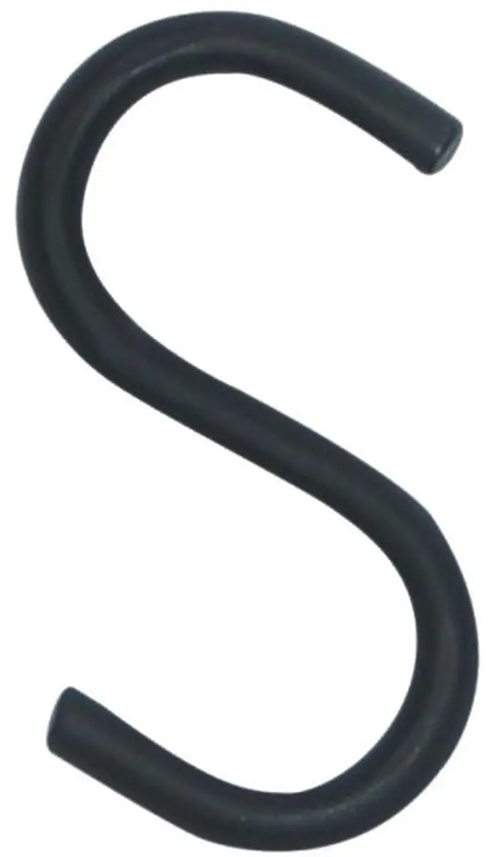 Orion Radka Serie Zwarte Relinghaken 7,5cm - Set van 6