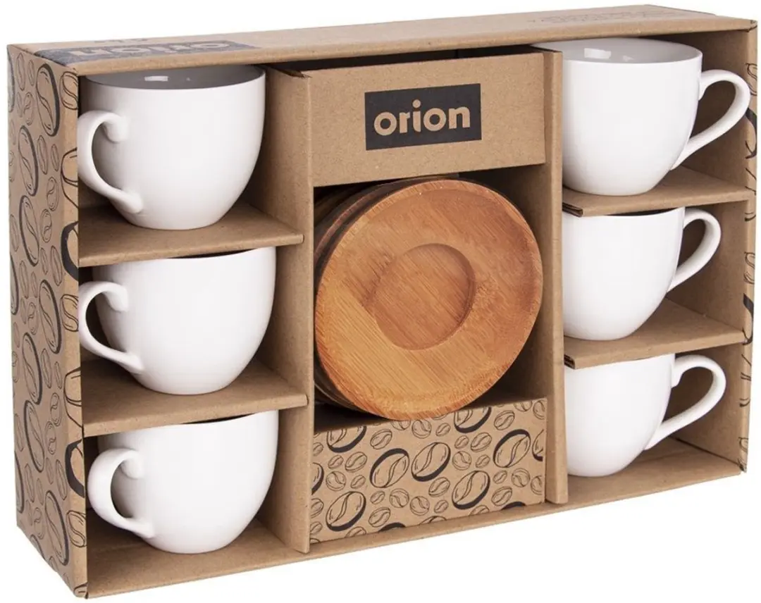 Orion Whiteline Porseleinen Kop & Schotel 100ml