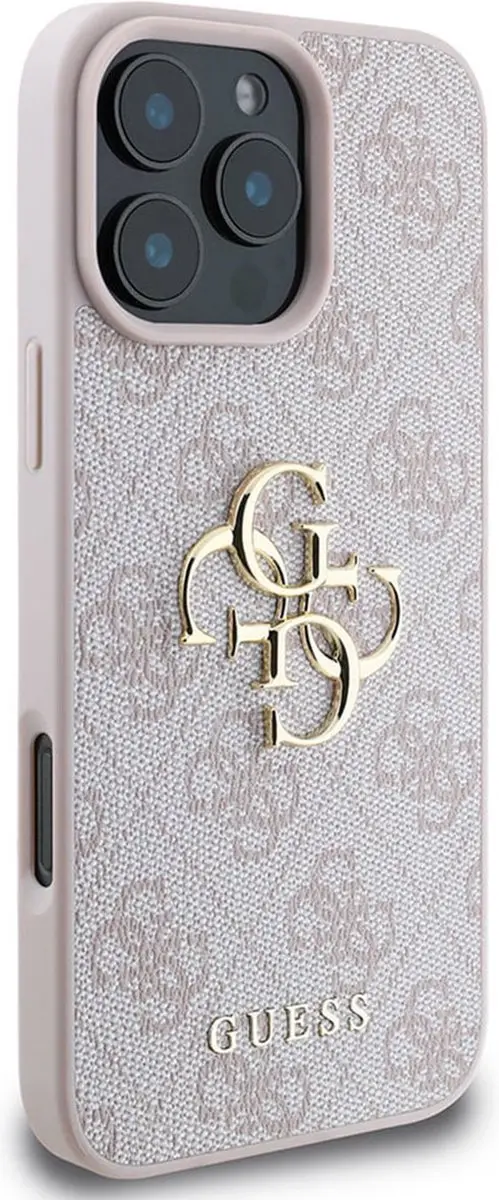 Guess iPhone 16 Pro Backcover - Roze GUHCP16L4GMGPI