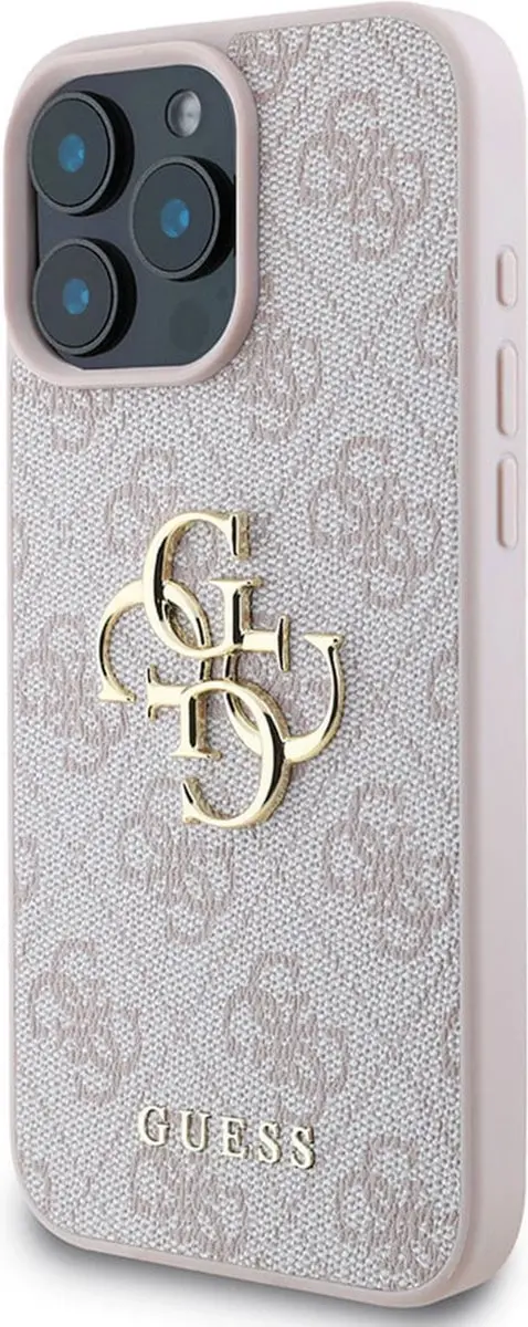 Guess iPhone 16 Pro Backcover - Roze GUHCP16L4GMGPI